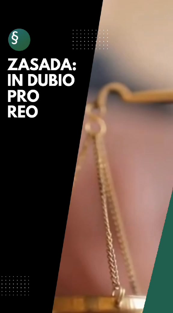 Czy wiesz, że… ❓⚖️ „In dubio pro reo” – w razie wątpliwości…