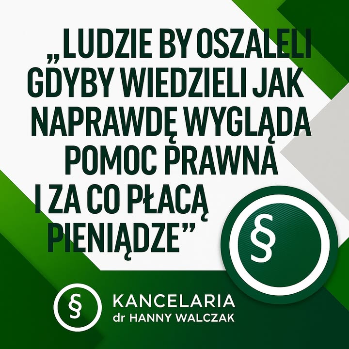 🎯 „Ludzie by oszaleli, gdyby wiedzieli, jak naprawdę wygląda pomoc prawna i…