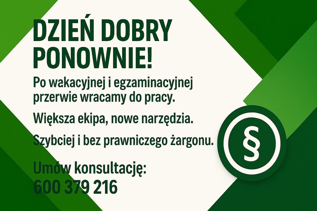 Dzień dobry ponownie! Po wakacyjnej i egzaminacyjnej przerwie wracamy do pracy. Mamy…