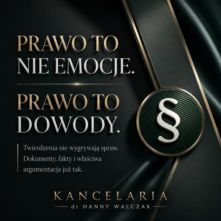 W prawie liczą się dowody, nie samo przekonanie