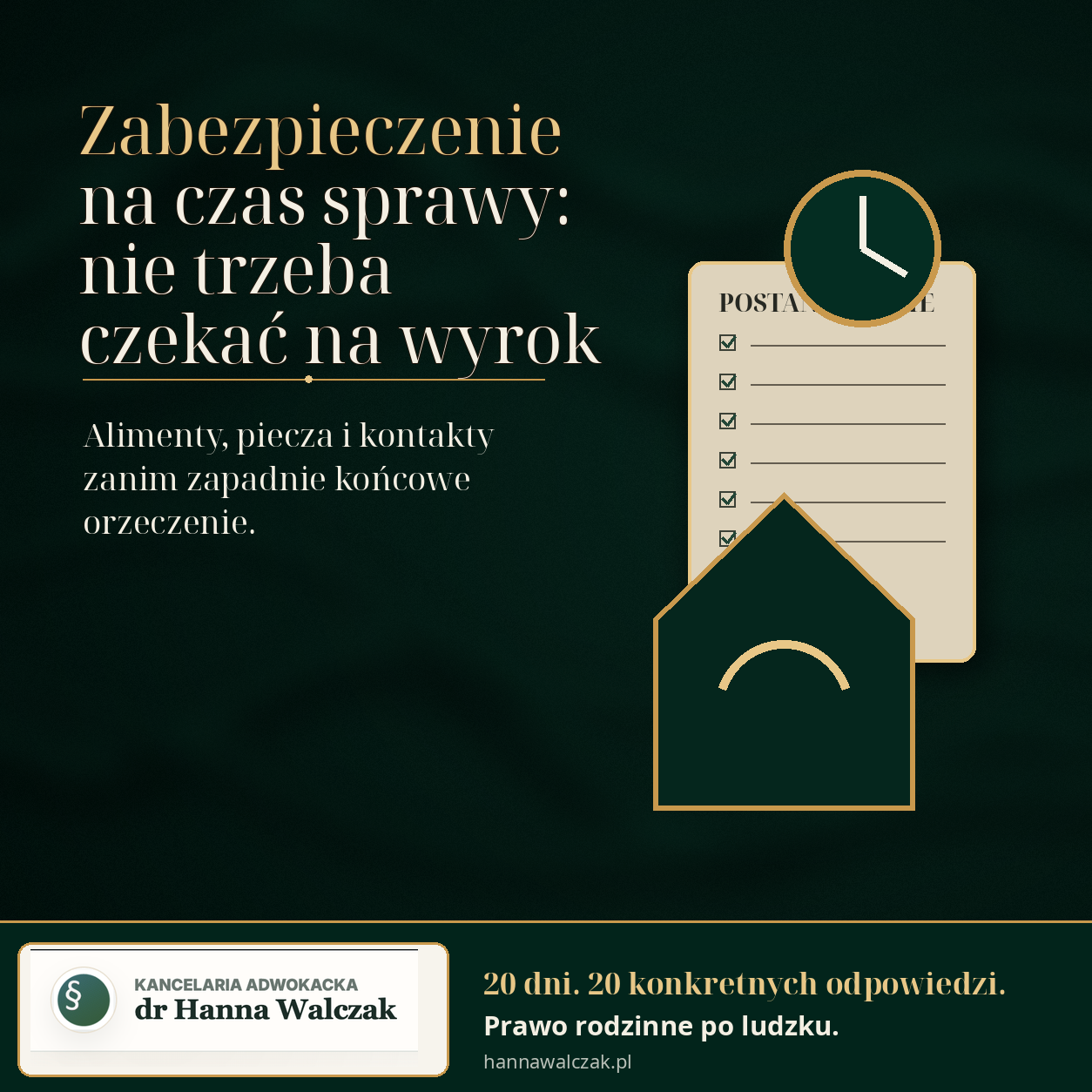 Zabezpieczenie na czas sprawy: nie trzeba czekać na wyrok