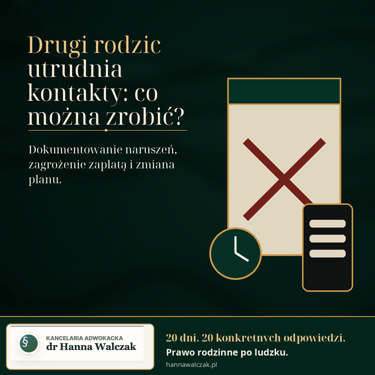 Drugi rodzic utrudnia kontakty: co można zrobić?