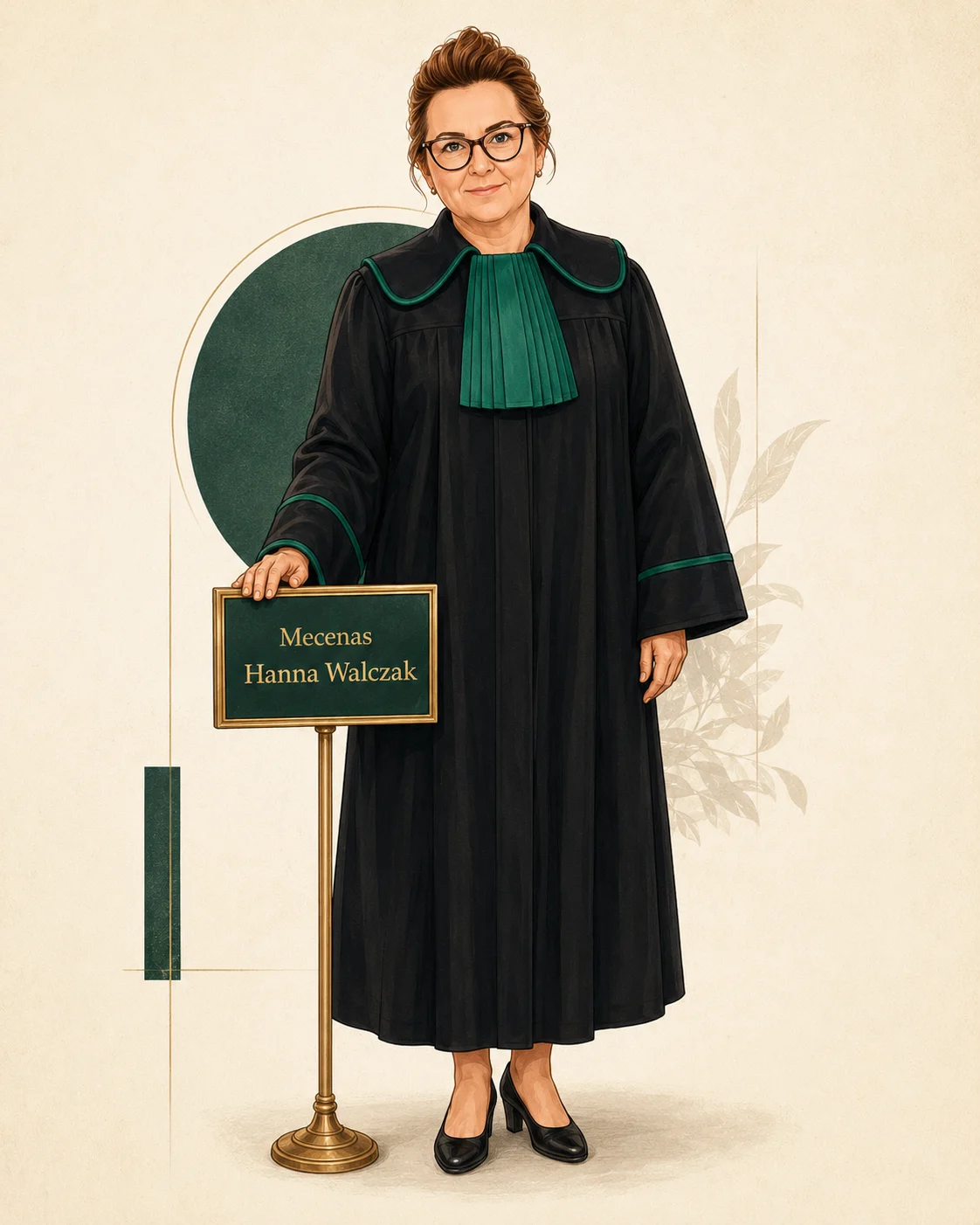 Portret ilustracyjny - dr Hanna Walczak.