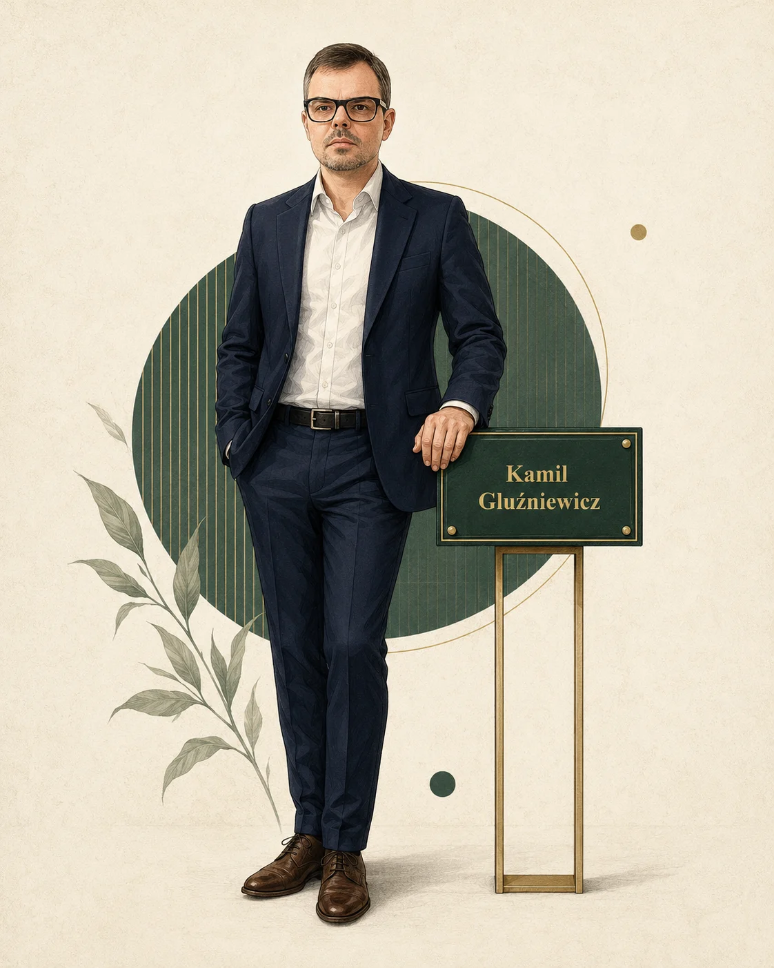 Portret ilustracyjny - Kamil Gluźniewicz.